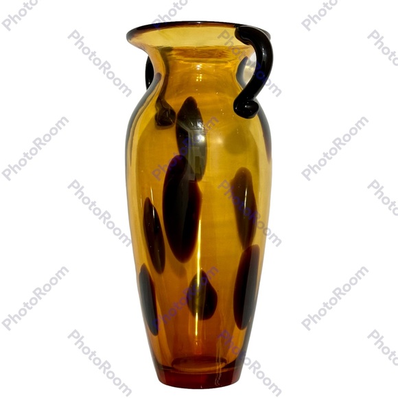 Accents Animal Print Glass Vase Vessel Urn From China Designs In Euc